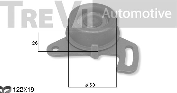 TREVI AUTOMOTIVE Комплект ремня ГРМ KD1511